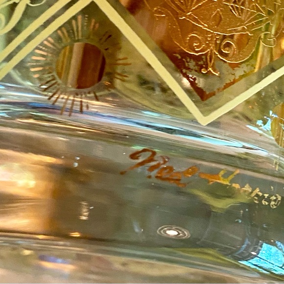 🔥Set of 3 Cera Ned Harris 22k Pineapple Motif Glasses🔥 VINTAGE - Picture 5 of 7